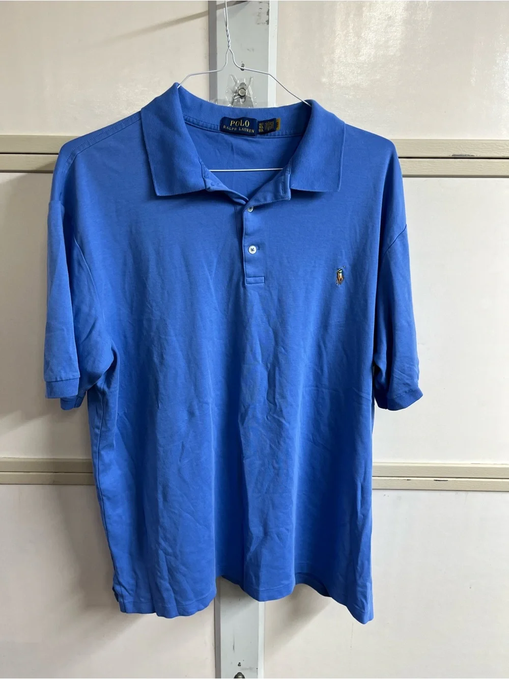 Ralph Lauren Polo Shirt in Bright Blue with Embroidered Pony